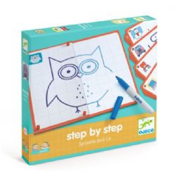 DJECO EDULUDO - COLORIAGE ÉTAPE PAR ÉTAPE SYMÉTRIE & CO (STEP BY STEP)